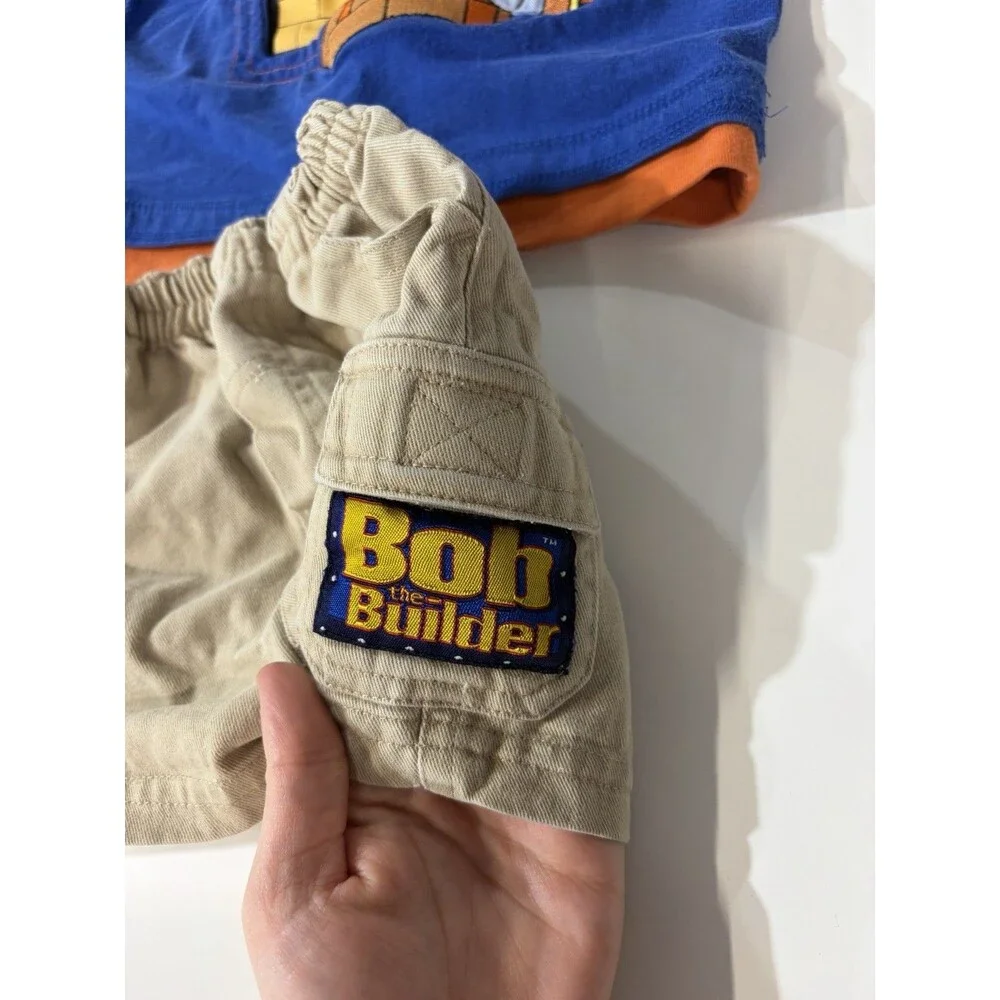 Vintage Bob the Builder 2-Piece Graphic T-Shirt & Shorts Set 6-9 Months